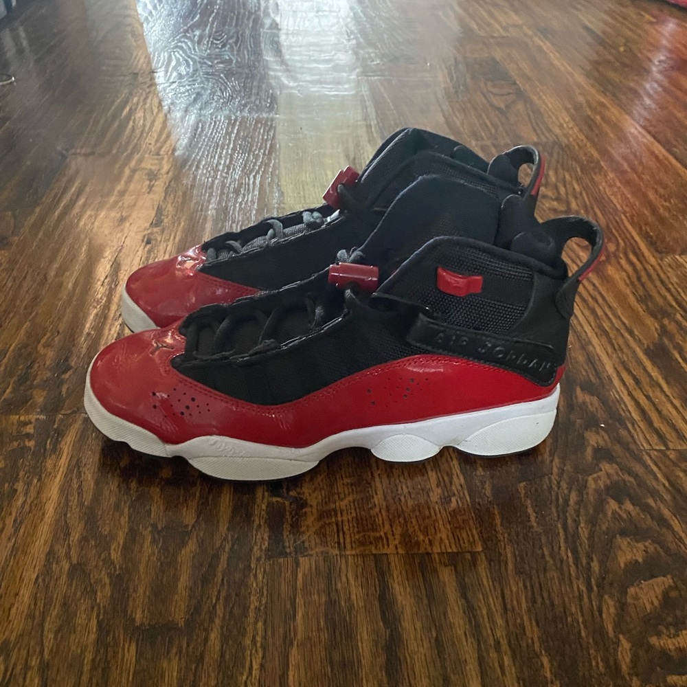 Boys Red/black Nike. Size 5.5